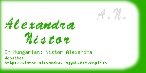 alexandra nistor business card